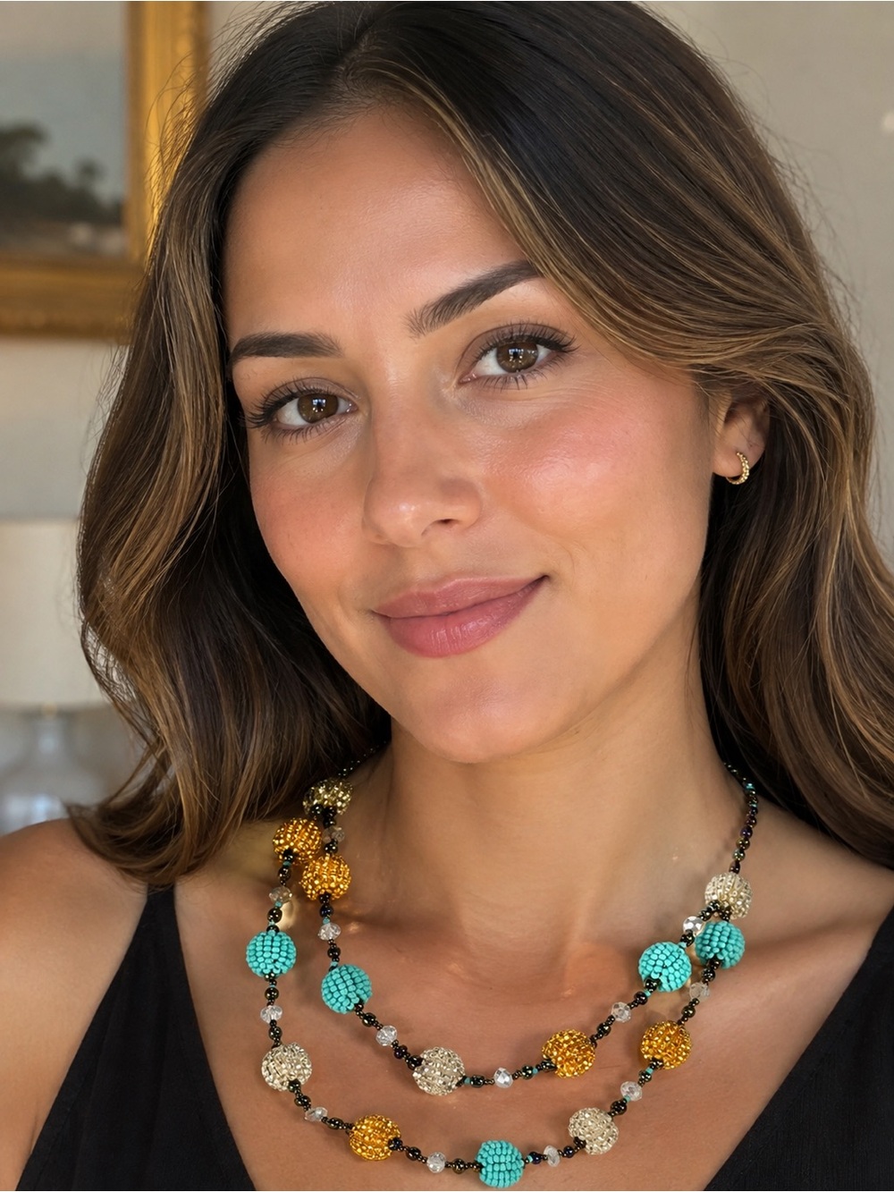Handmade Guatemalan Artisan Beaded Necklace